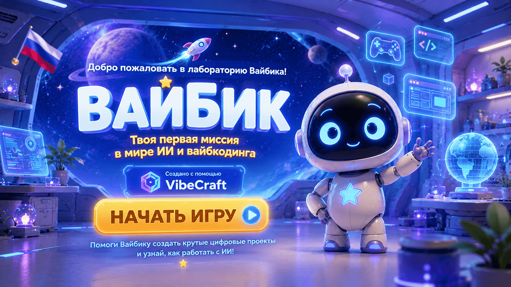 Вайбик: Миссия №1 — начало игры